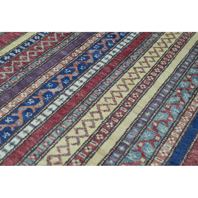 Hand-Knotted High-Quality Blue Runner