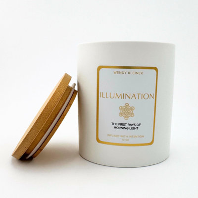 Bougie Illumination Intention - Awake Insight & Inner Clarity - Bougie parfumée au soja et à la noix de coco pour un bien-être affectif 