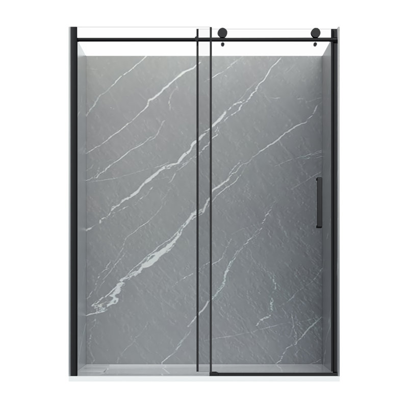 Douche Vella 32 x 60 avec parois verticales, Noir