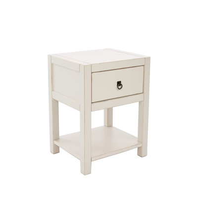 Chavez 41cm W Solid + Manufactured Wood Bedside Table