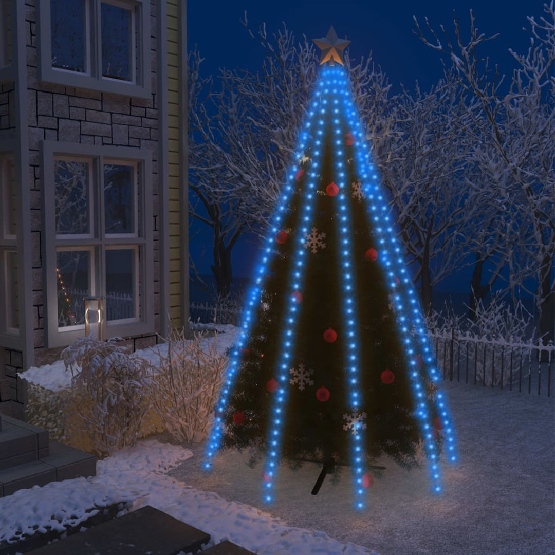 Weihnachtsbaum-Lichternetz 180-flammig in Blau