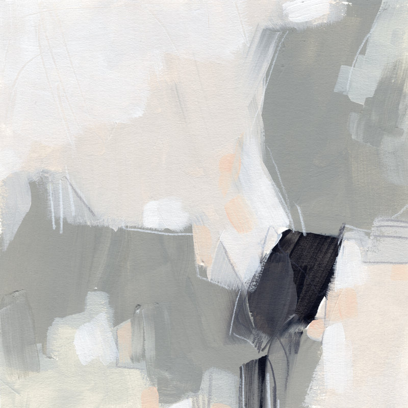 Neutral Echo II by June Erica Vess - Wrapped Canvas Painting, 30cm H x 30cm W