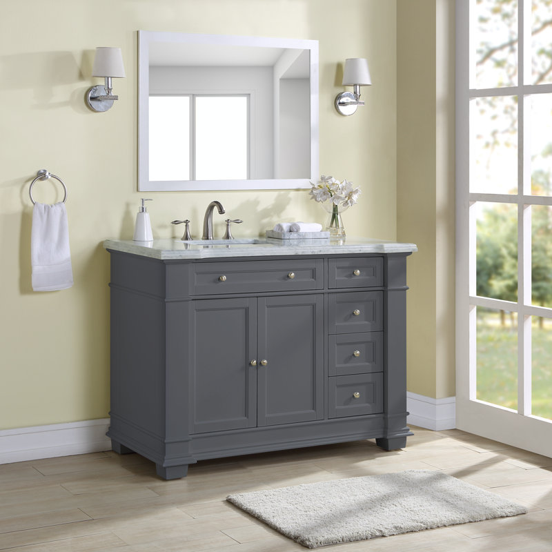 Riccardo 42" Single Bathroom Vanity Set, Gray