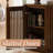 78" W Mid-Century Modern Sideboard With Solid Wood Slatted Doors,Modern Buffet Cabinets with Storage for Dining Room-745812823