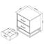 Zeppelin 45.7cm W Bedside Table