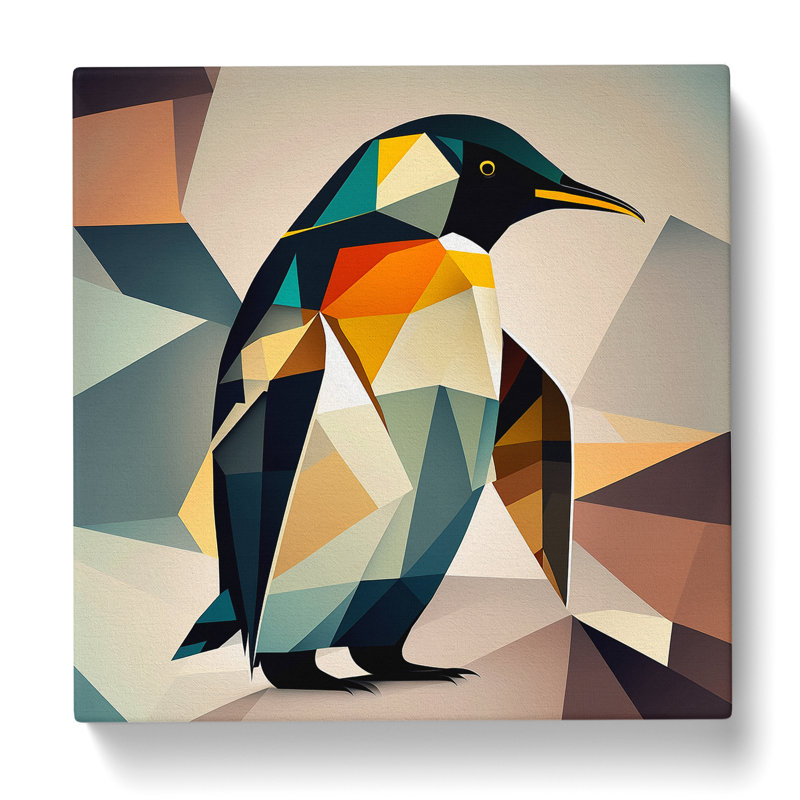 Penguin Cubism - No Frame Print