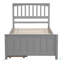 Lit plateforme simple avec deux tiroirs-1170403301