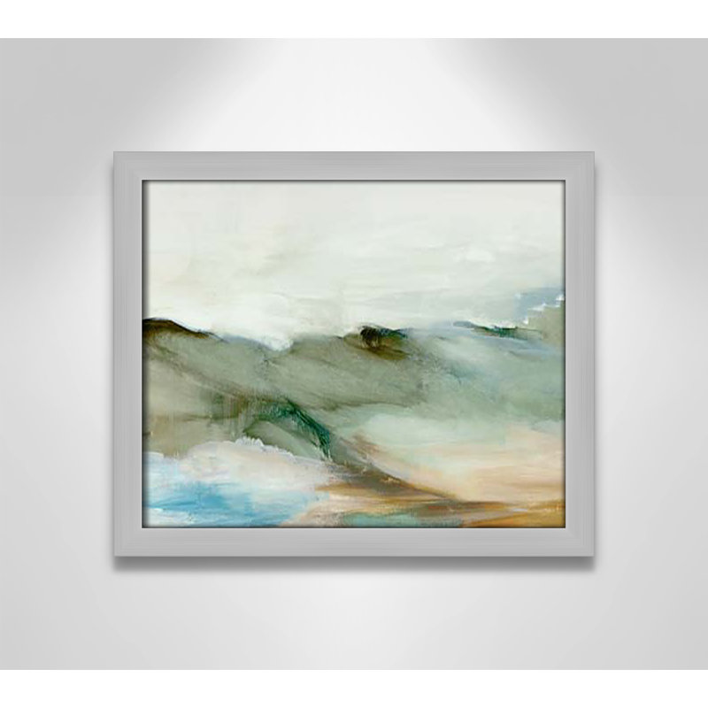 " Abstract Landscape " by Allison Pearce, Silver, 13" H x 15" W x 1.25" D