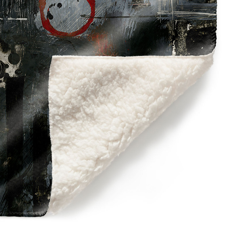 Couverture de sherpa douce into the grunge, l 51 po x L 60 po