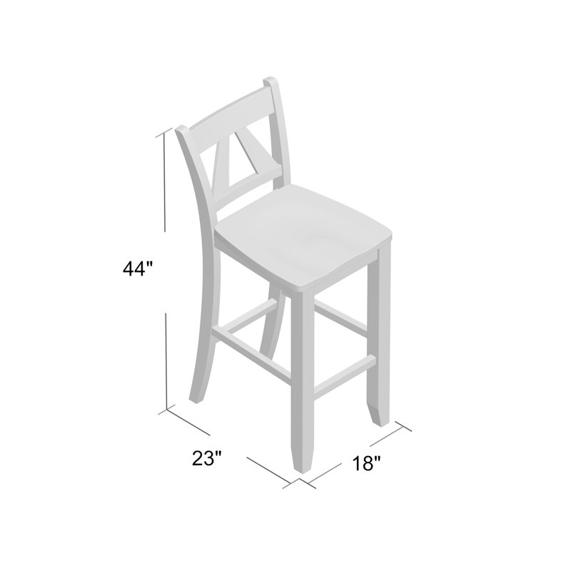 Solid Wood Counter Stool