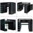 Full Size Wood Loft Bed With Desk,Wardrobe,Ample Storage Space,And RGB LED Light-1190558305