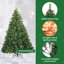Artificial Christmas Tree with 300 LEDs Green PE and PVC-575244102