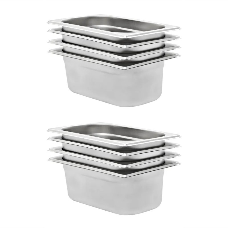 Stainless Steel Pan, 10cm H x 26.5cm W x 16.2cm D