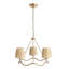 Wrangler 3lt Pendant light finished and Raffia-103222542