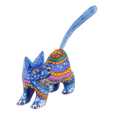 Figurine pour chat quote-part en bois Juozaityte