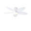 42" 5-blade Indoor Tropical Flush Mount Ceiling Fan With Light And Remote/app Control-2047448057