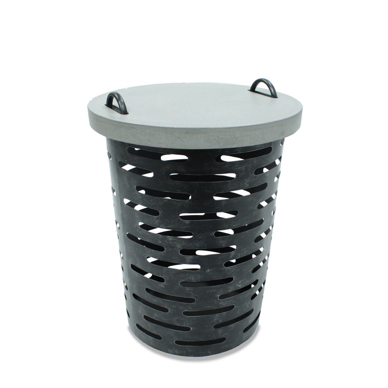 Aria - Outdoor Side Table w/ Removable Polished Concrete Top & Aluminum Base