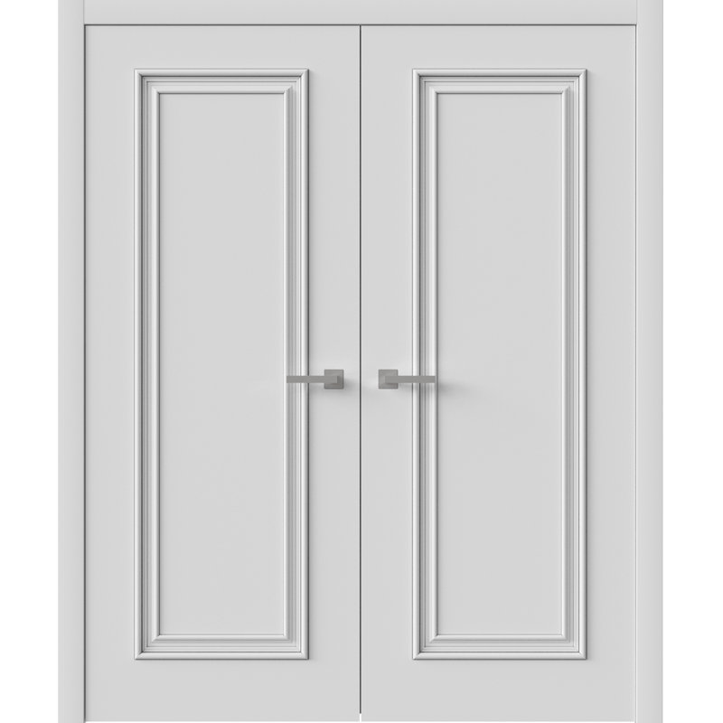 Portes intérieures intérieures | Émail blanc IMPÉRIAL 1811 | Cadre de panneau intérieur en bois massif | Portes de chambre à coucher pour garde-robe