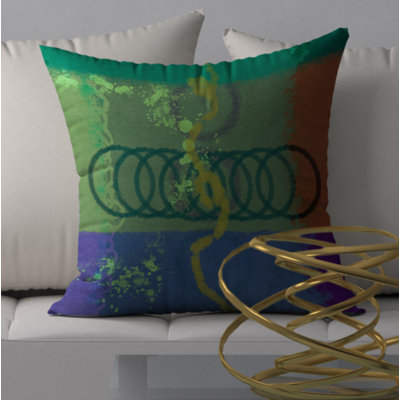Supersonic Spice Square Pillow Cover & Insert