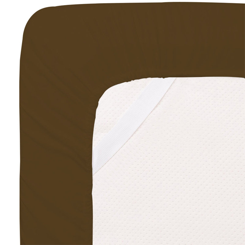 4 pièces: Ensemble de draps en microfibre de rayonne - ultra doux, respirant et infroissable, Chocolate