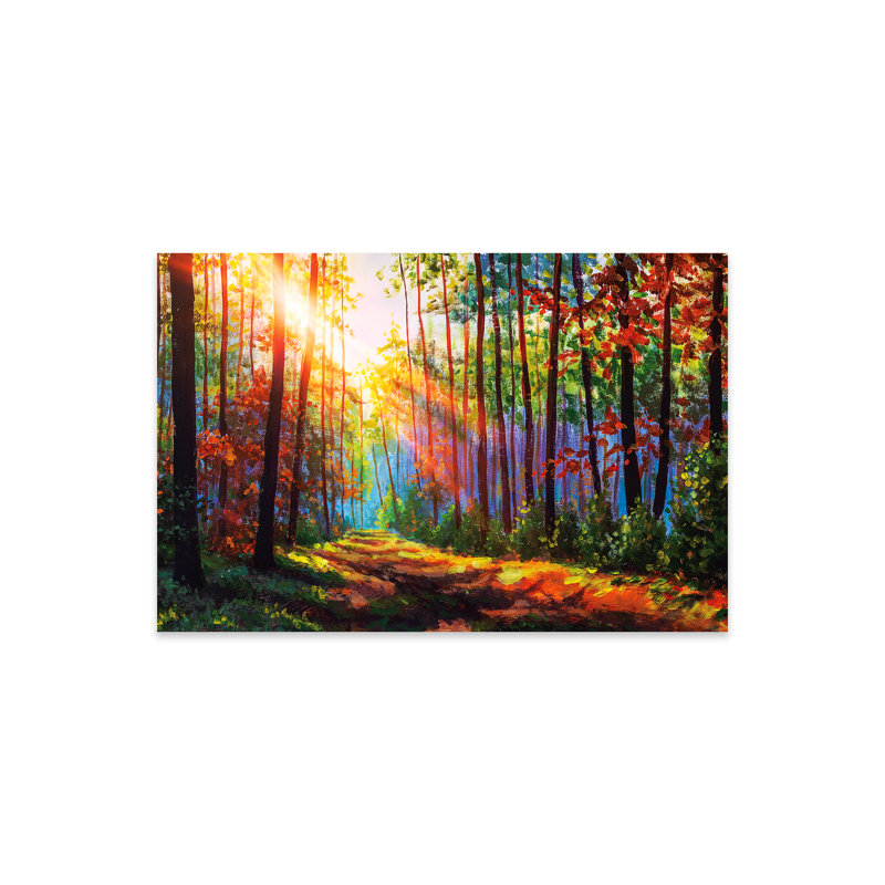 Incroyable forêt d'automne au soleil du matin par Valery Rybakow