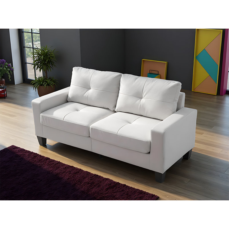Ritter Modular White Sofa Faux Leather, White