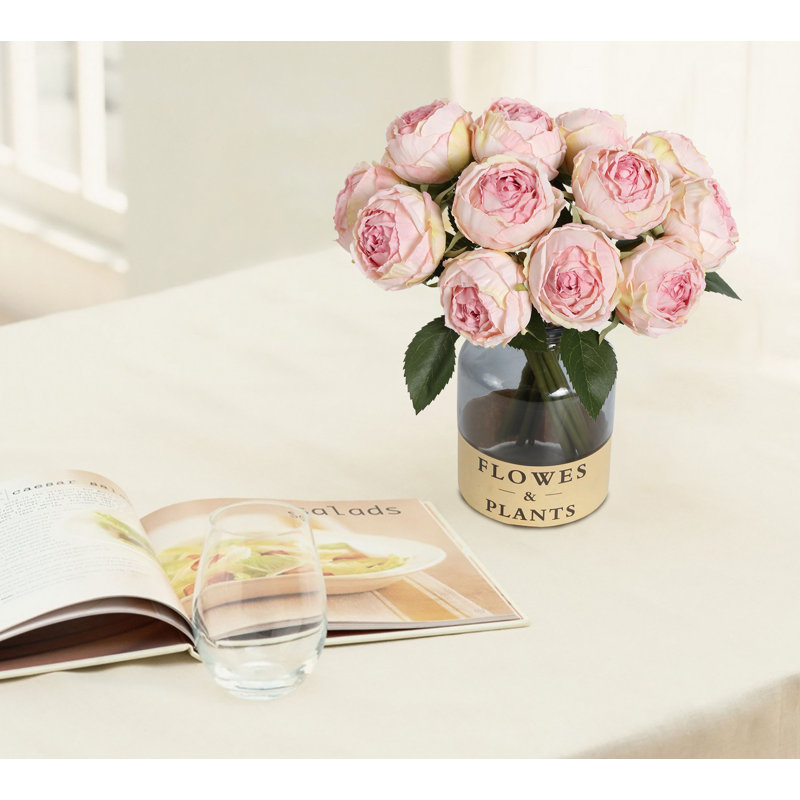 Arrangements floraux de centres de table de mariage, Rose