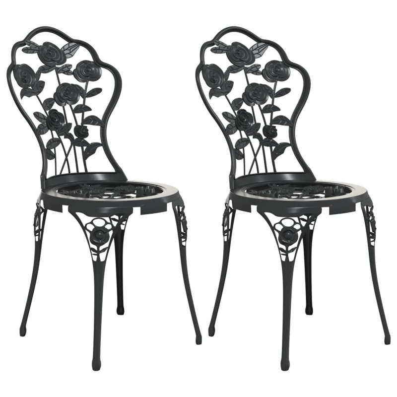 Aluminium Dining Chair, Black