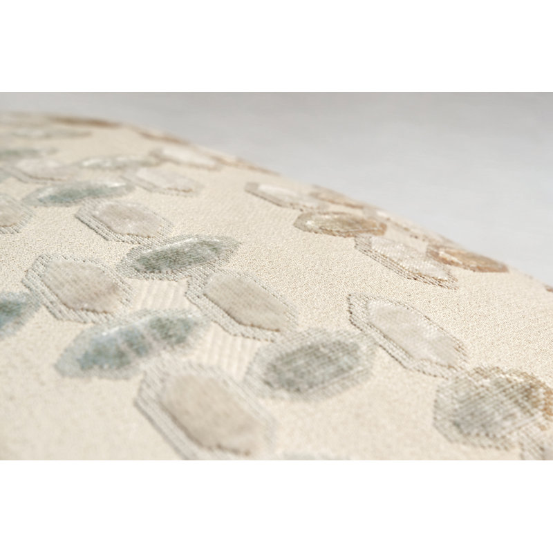 Jewel Square Woven Jacquard Pillow, Agave, 22"H x 22"W, Square