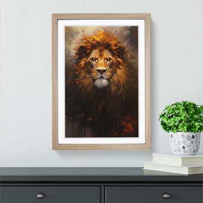 Lion Informel No.3 Framed Print