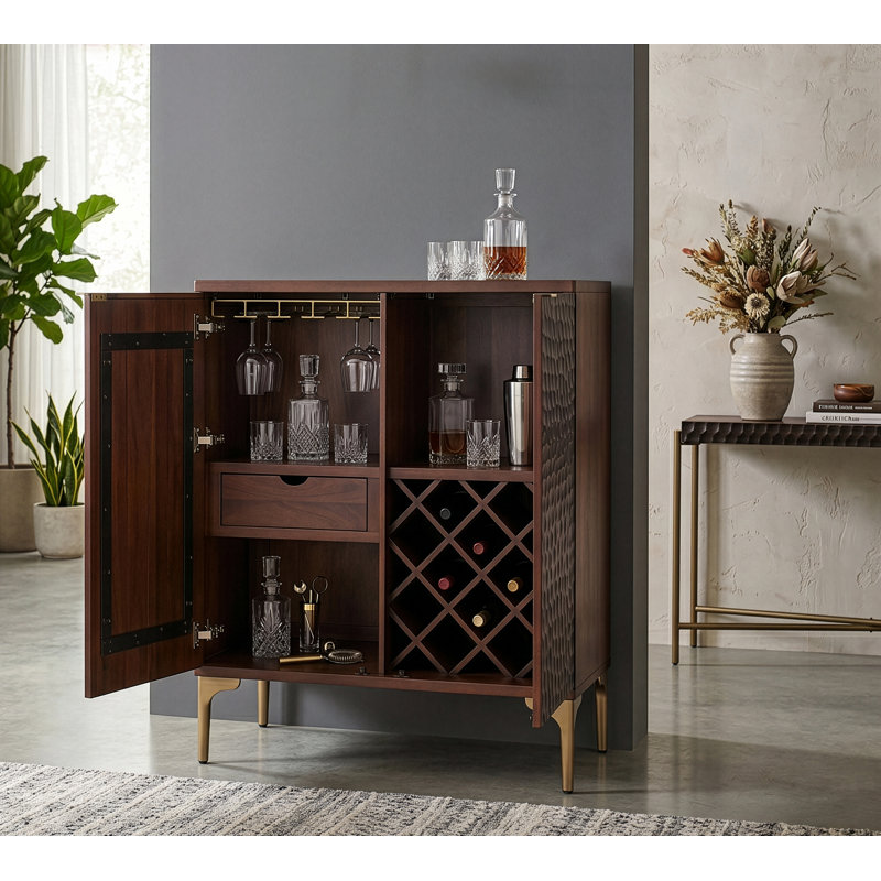 Vallarta 39" Bar Cabinet in Two Tone