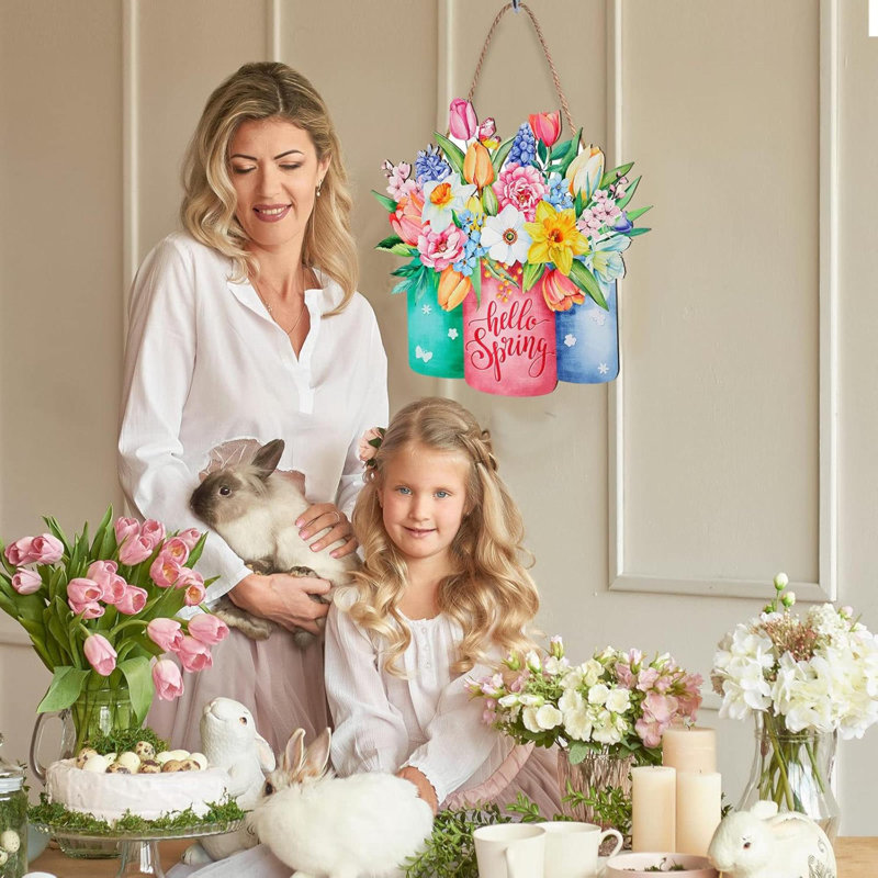 Panneau de porte Hello Spring