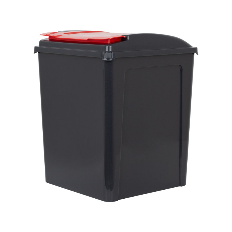 Wham Recycle It Slimline Bins, Red/Blue/Green Lids, 50 Liters