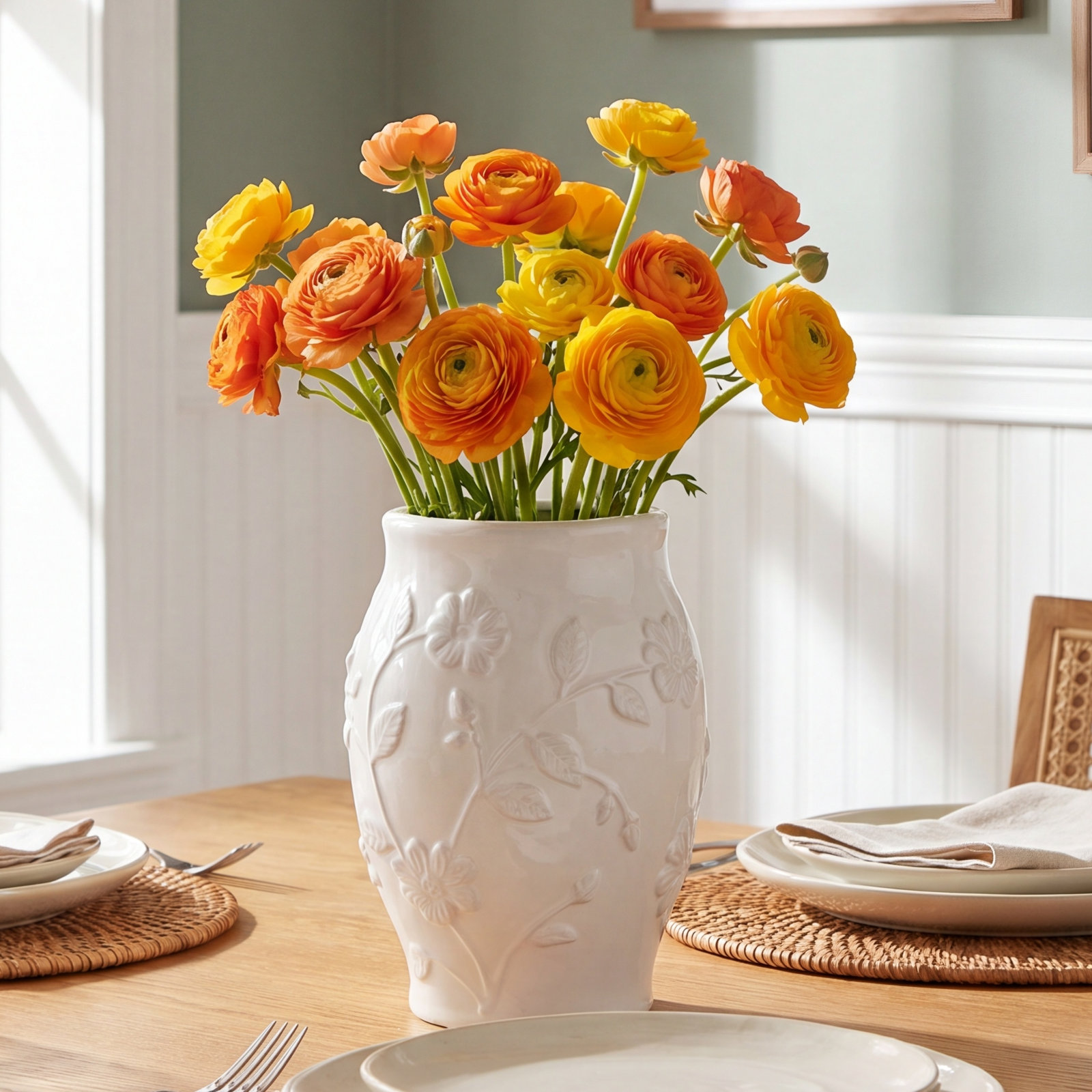 James 13'' Handmade Ceramic Table Vase