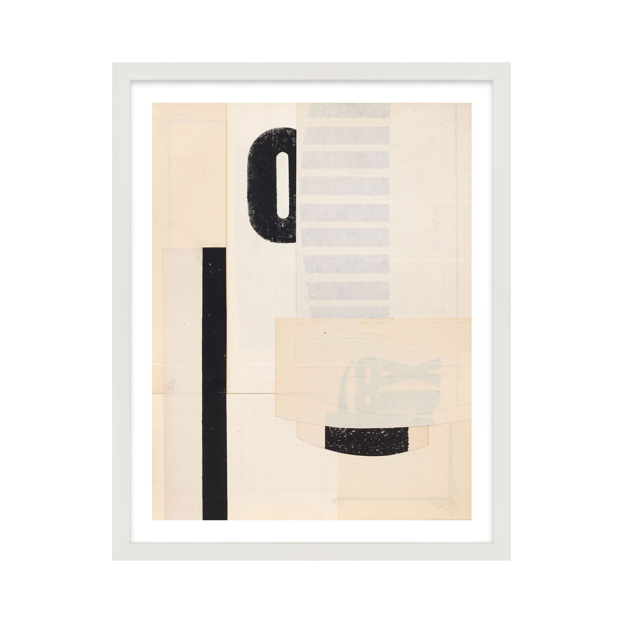 Hidden Keys by Sarah Short, White, 38" H x 30" W x 1.25" D