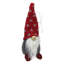 Ensemble de 2 décorations de Noël gnomes rouges et grises 4,25 po