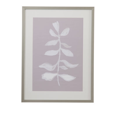 «Fresh Leaves I», reproduction encadrée