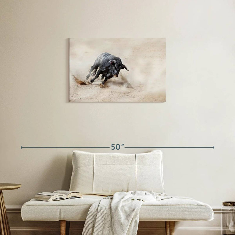 Brampt Charging Bull, 20" H x 30" W