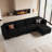Upholstered Modular Sofa Sectional With Ottoman-1391795211