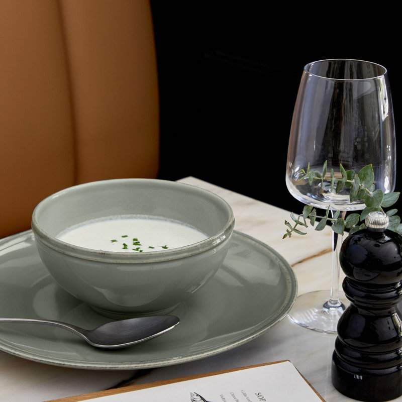 Bol à soupe / céréales Friso, Vert sauge