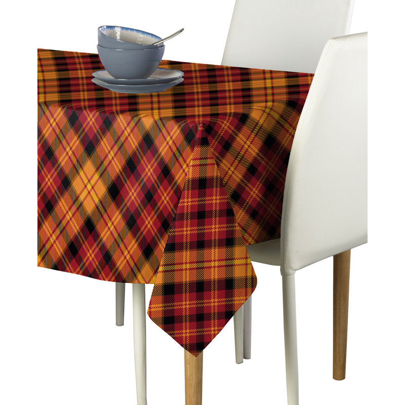 Ikner Plaid Tablecloth, 120" L x 60" W