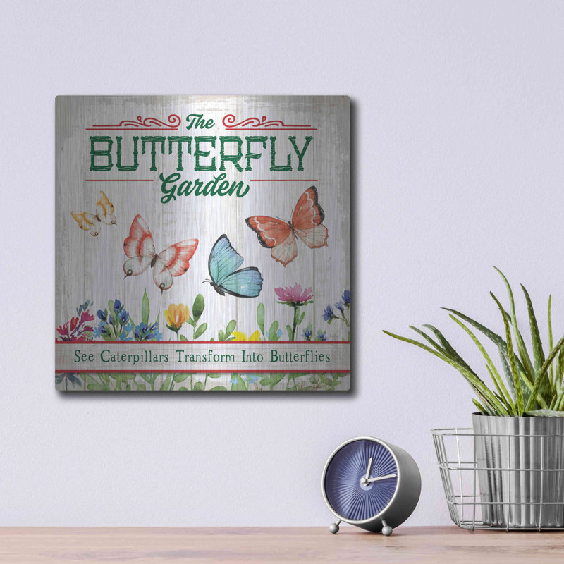 «Butterly Farm» par Mollie B Art, H 12 po x l 12 po
