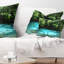 Coussin lombaire paysage forêt profonde