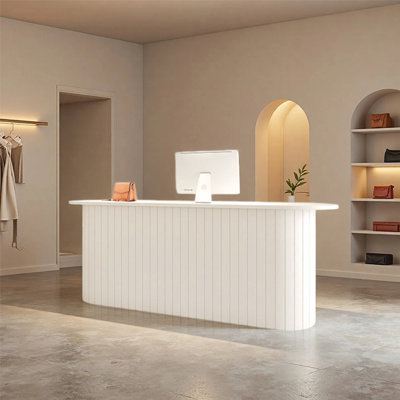 Bureau de réception moderne avec tiroir verrouillable - Bureau de réception simple pour salons, spas, boutiques et espaces de vente