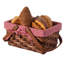 Panier rectangulaire en bois massif doublé