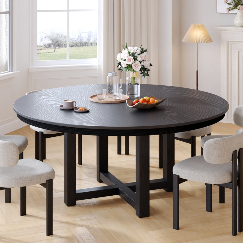 Table de salle à manger 30 "H Roud, H 30 po x L 59 po x l 59 po