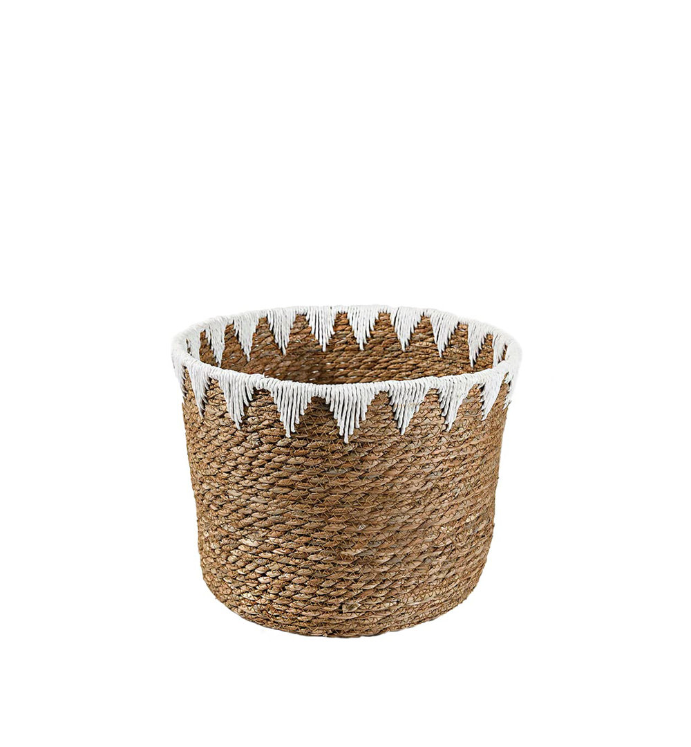 Gracie Oaks Jute / Sisal Decorative Basket Gracie Oaks 