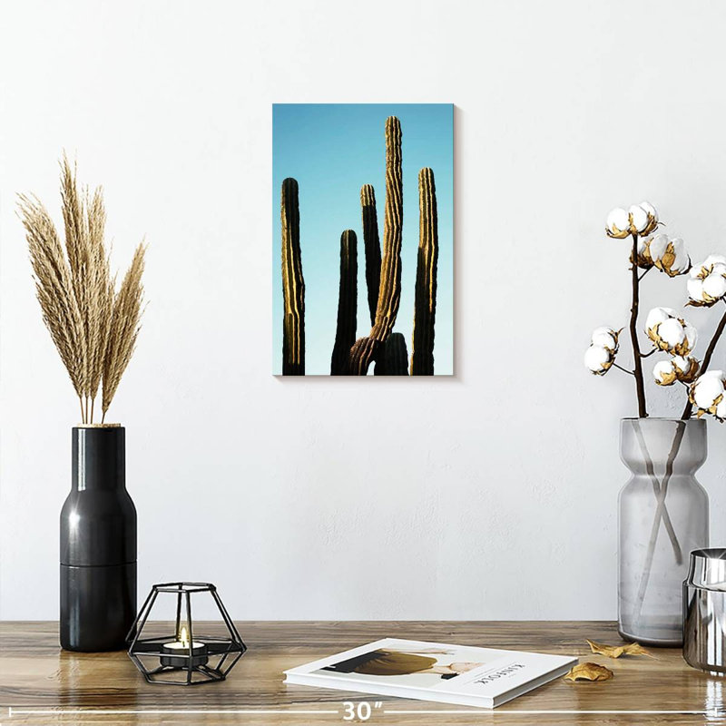 Harnek Golden Cacti, 12" H x 8" W