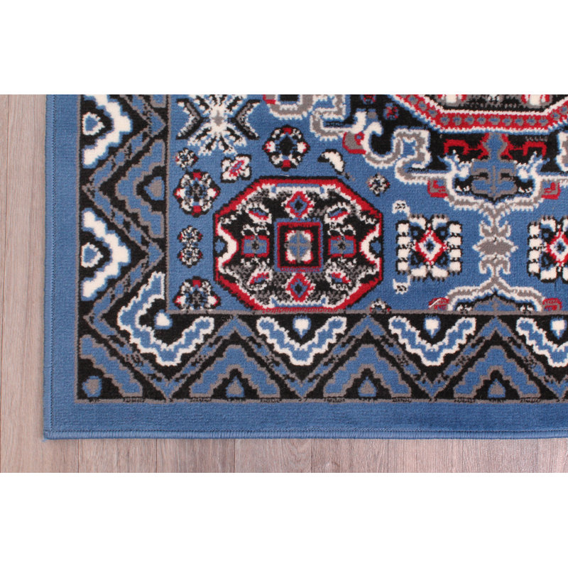 Nickelson Oriental Flatweave Area Rug, Round 120cm