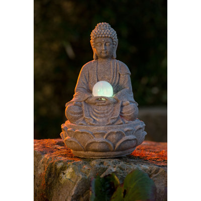 William Sculptural Fountain with Lights
